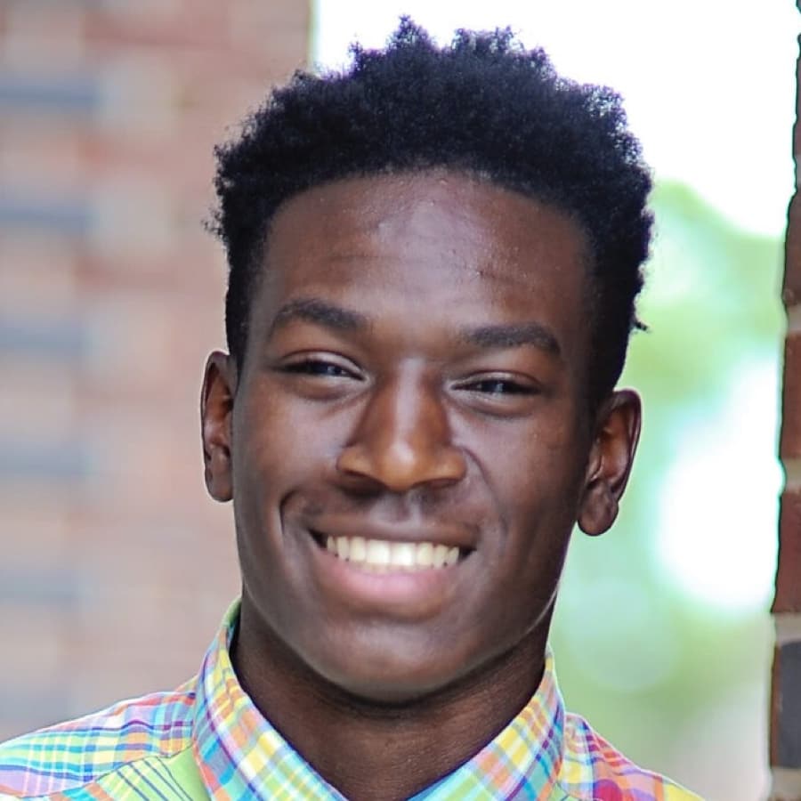 adult with nice smile after braces