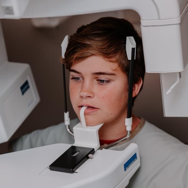 teen having digital scans taken