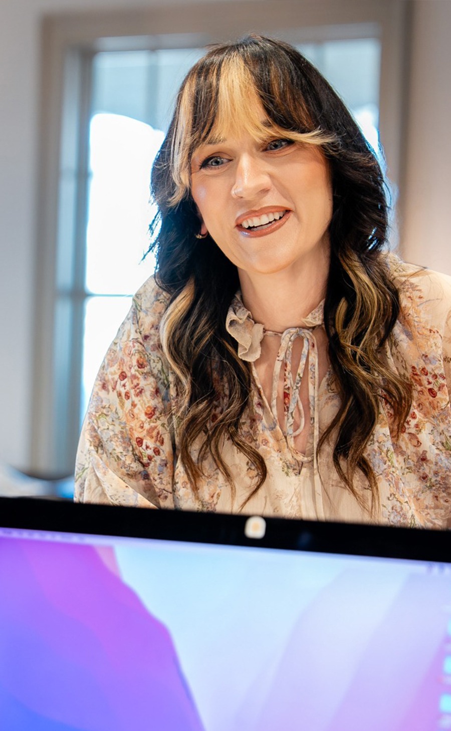 man smiling at appointment